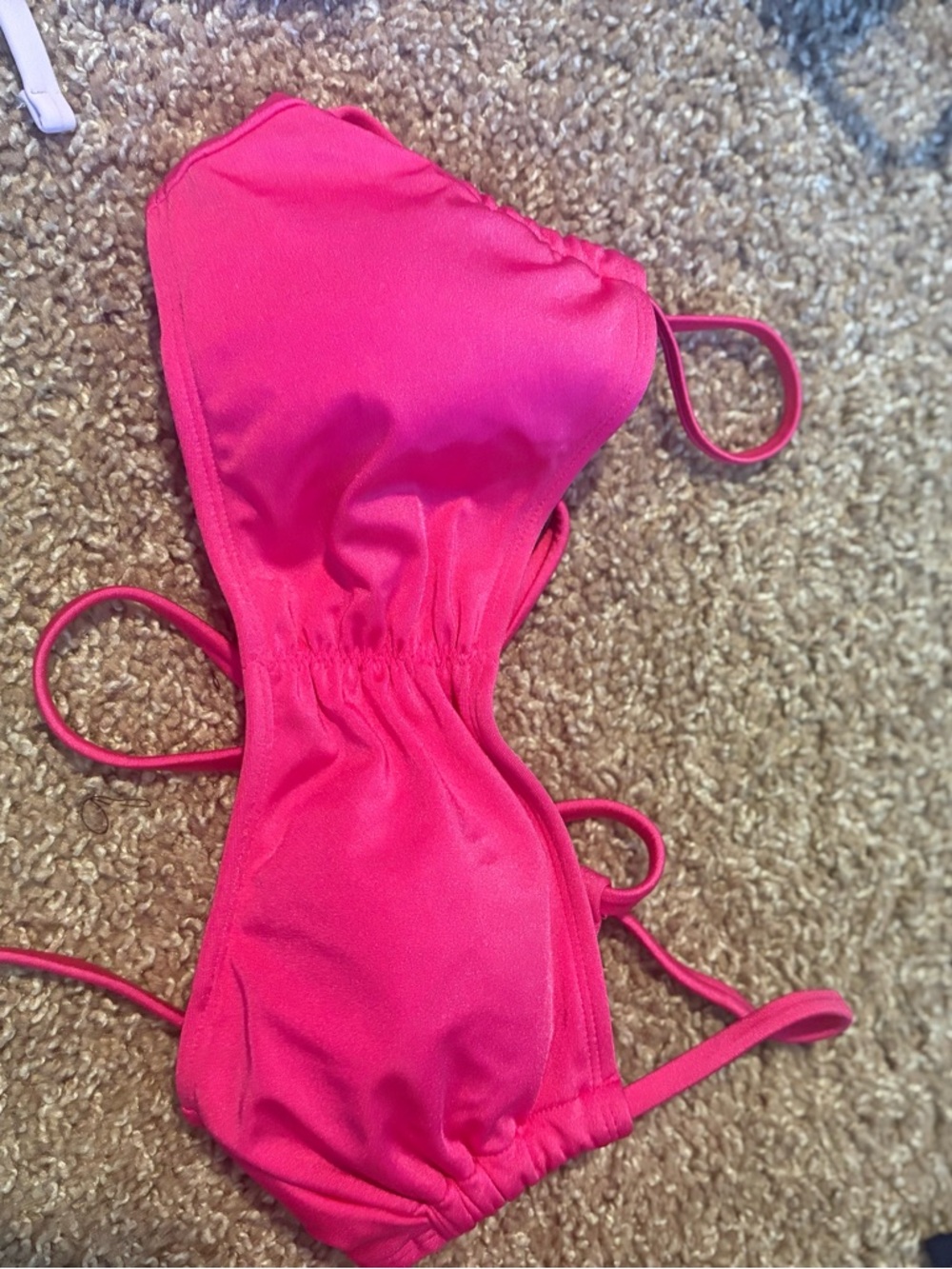 Xhilaration Hot Pink Bandeau Bikini Top